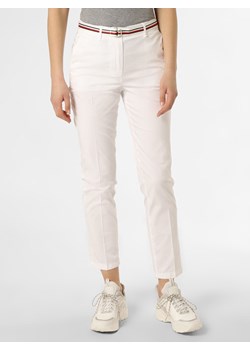 Tommy Hilfiger Spodnie  Kobiety Bawełna biały jednolity ze sklepu vangraaf w kategorii Spodnie damskie - zdjęcie 132591688