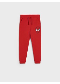 Sinsay - Spodnie dresowe jogger Spiderman - Czerwony ze sklepu Sinsay w kategorii Spodnie chłopięce - zdjęcie 132647108