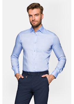 Koszula Błękitna Bawełniana Maia 8 ze sklepu Lancerto S.A. w kategorii Koszule męskie - zdjęcie 132677525
