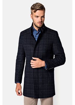 Płaszcz w Kratę Czarny Mauricio ze sklepu Lancerto S.A. w kategorii Płaszcze męskie - zdjęcie 132678287