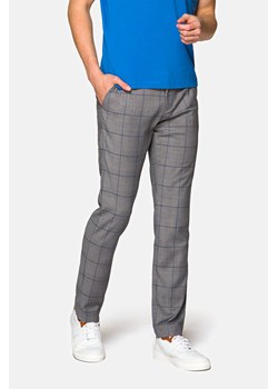 Spodnie w Kratę Szare Connor ze sklepu Lancerto S.A. w kategorii Spodnie męskie - zdjęcie 132678796