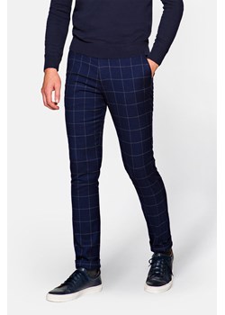Spodnie Granatowe w Kratę Underhill ze sklepu Lancerto S.A. w kategorii Spodnie męskie - zdjęcie 132678808