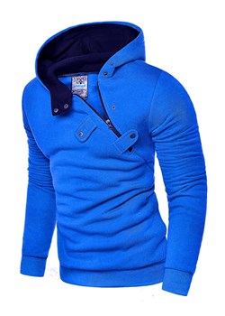 Męska bluza z kapturem rdi2020 - indigo ze sklepu Risardi w kategorii Bluzy męskie - zdjęcie 132685908