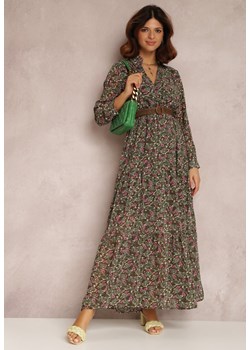Ciemnozielona Sukienka Laodialla ze sklepu Renee odzież w kategorii Sukienki - zdjęcie 132816165