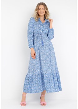 Niebieska Sukienka Basinna ze sklepu Born2be Odzież w kategorii Sukienki - zdjęcie 132871908