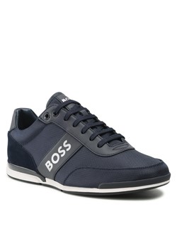 Sneakersy Boss - Satrun 50470364 10240011 01 Dark Blue 401 ze sklepu eobuwie.pl w kategorii Buty sportowe męskie - zdjęcie 132998186