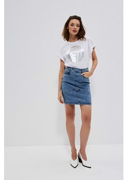 Jeansowa spódnica ze sklepu Moodo.pl w kategorii Spódnice - zdjęcie 133008897