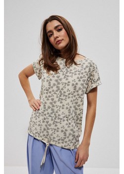 Bawełniana bluzka o oversizowym kroju ze sklepu Moodo.pl w kategorii Bluzki damskie - zdjęcie 133008926