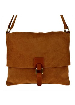 Nowy wzór zamszowa torebka listonoszka duża camel l - id: 1292 - marki Vera Pelle - 133011426 Nowy wzór zamszowa torebka listonoszka duża camel l ze sklepu melon.pl w kategorii Listonoszki - zdjęcie 133011426