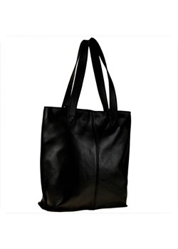 Duża torba skóra licowa czarna włoska xl ze sklepu melon.pl w kategorii Torby Shopper bag - zdjęcie 133011435
