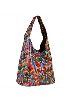 Torebka worek skórzana lekka shopper w motyle ze sklepu melon.pl w kategorii Torby Shopper bag - zdjęcie 133011916