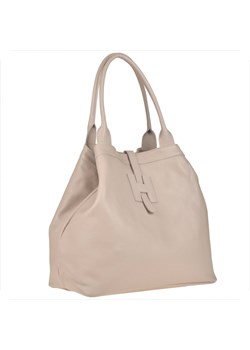 Torba shopper pojemna skórzana xl róż pudrowy ze sklepu melon.pl w kategorii Torby Shopper bag - zdjęcie 133016196