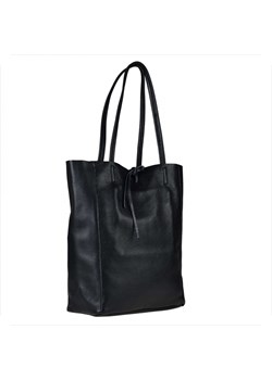 Torebka skórzana super lekka shopper czarna ze sklepu melon.pl w kategorii Torby Shopper bag - zdjęcie 133016358