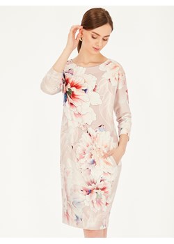Dzianinowa sukienka z motywem kwiatów i smoka L'AF Dragon ze sklepu Eye For Fashion w kategorii Sukienki - zdjęcie 133017627