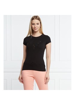 GUESS JEANS T-shirt EYELET | Slim Fit ze sklepu Gomez Fashion Store w kategorii Bluzki damskie - zdjęcie 133083307