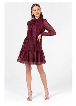 Sukienka w kolorze bordowym ze wzorem ze sklepu Limango Polska w kategorii Sukienki - zdjęcie 133095259