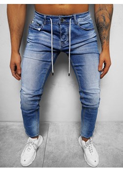 Spodnie jeansowe męskie jasno-niebieskie OZONEE NB/MP0021BC ze sklepu ozonee.pl w kategorii Jeansy męskie - zdjęcie 133165815