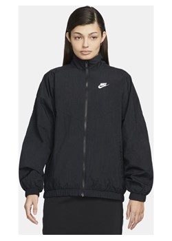 Damska kurtka z tkaniny Nike Sportswear Essential Windrunner - Czerń ze sklepu Nike poland w kategorii Kurtki damskie - zdjęcie 133270366