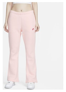 Rozszerzane spodnie damskie z dzianiny Nike Sportswear - Różowy ze sklepu Nike poland w kategorii Spodnie damskie - zdjęcie 133270637