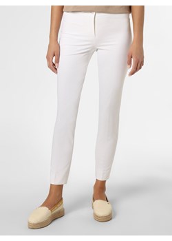 Cambio Spodnie Kobiety Sztuczne włókno biały jednolity ze sklepu vangraaf w kategorii Spodnie damskie - zdjęcie 133290976