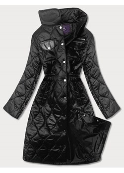 Damska kurtka pikowana ze stójką czarna (ag8-001) ze sklepu goodlookin.pl w kategorii Kurtki damskie - zdjęcie 133297466