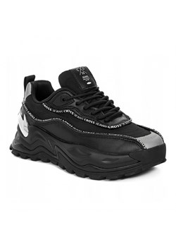 Sneakersy damskie Cross Jeans II2R4018 czarne ze sklepu ButyButy.pl w kategorii Buty sportowe damskie - zdjęcie 133315936