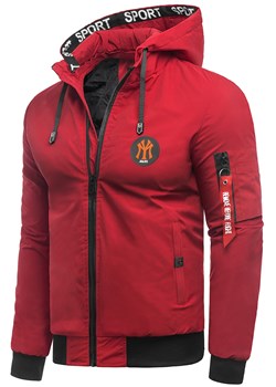Przejściowa kurtka męska T&M042 czerwona ze sklepu Risardi w kategorii Kurtki męskie - zdjęcie 133500268