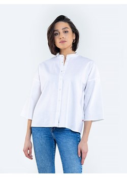 Lniana bluzka damska ze stójką Vanda 101 ze sklepu Big Star w kategorii Koszule damskie - zdjęcie 133509886