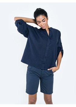 Lniana bluzka damska ze stójką Vanda 404 ze sklepu Big Star w kategorii Koszule damskie - zdjęcie 133509890