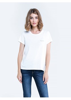 Koszulka damska biała Kornelia 100 ze sklepu Big Star w kategorii Bluzki damskie - zdjęcie 133511589