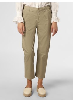 Marie Lund Spodnie Kobiety Bawełna beżowy jednolity ze sklepu vangraaf w kategorii Spodnie damskie - zdjęcie 133522177