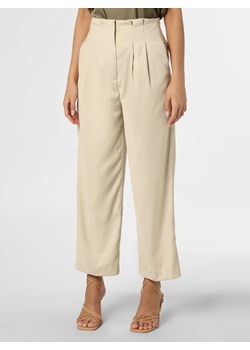 IPURI Spodnie Kobiety Sztuczne włókno beżowy jednolity ze sklepu vangraaf w kategorii Spodnie damskie - zdjęcie 133522188