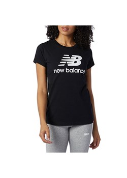 Koszulka New Balance WT91546BK - czarna ze sklepu streetstyle24.pl w kategorii Bluzki damskie - zdjęcie 133661439
