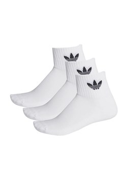 Skarpety adidas Mid-Cut Crew Socks 3 Pairs FT8529 - białe ze sklepu streetstyle24.pl w kategorii Skarpetki męskie - zdjęcie 133663206