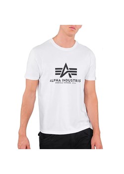 Koszulka Alpha Industries Basic T-shirt 10050109 - biała ze sklepu streetstyle24.pl w kategorii T-shirty męskie - zdjęcie 133664506