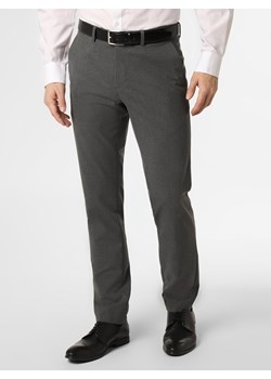 Finshley & Harding Męskie spodnie od garnituru modułowego Mężczyźni Slim Fit antracytowy marmurkowy ze sklepu vangraaf w kategorii Spodnie męskie - zdjęcie 133671737