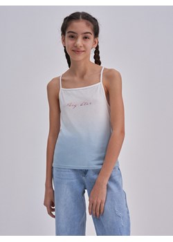 Top dziewczęcy z dzianiny bambusowej niebieski Rozalia 400 ze sklepu Big Star w kategorii Bluzki dziewczęce - zdjęcie 133936746