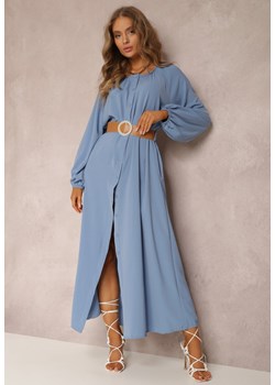 Niebieska Sukienka Palane ze sklepu Renee odzież w kategorii Sukienki - zdjęcie 134055057