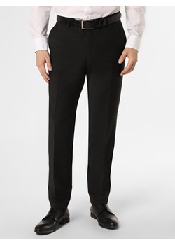 Pierre Cardin Męskie spodnie od garnituru modułowego Mężczyźni Regular Fit czarny jednolity ze sklepu vangraaf w kategorii Spodnie męskie - zdjęcie 134068496