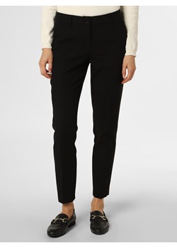 Marie Lund Spodnie Kobiety Sztuczne włókno czarny jednolity ze sklepu vangraaf w kategorii Spodnie damskie - zdjęcie 134068499
