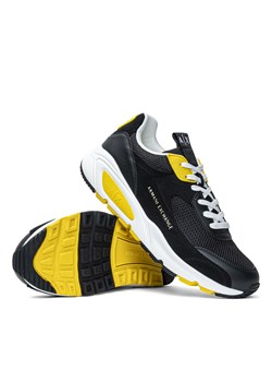 Sneakersy męskie czarne Armani Exchange XUX121 XV540 K682 ze sklepu Sneaker Peeker w kategorii Buty sportowe męskie - zdjęcie 134086105