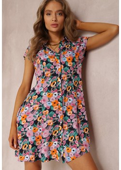Granatowa Sukienka Kydona ze sklepu Renee odzież w kategorii Sukienki - zdjęcie 134147948