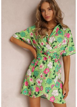 Zielona Sukienka Agamanos ze sklepu Renee odzież w kategorii Sukienki - zdjęcie 134160508
