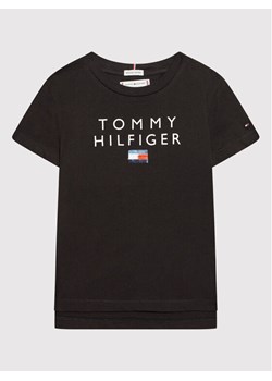 Bluzka dziewczęca Tommy Hilfiger na lato z krótkimi rękawami 