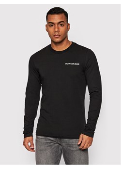 Calvin Klein Jeans Longsleeve J30J319956 Czarny Regular Fit ze sklepu MODIVO w kategorii T-shirty męskie - zdjęcie 134242629
