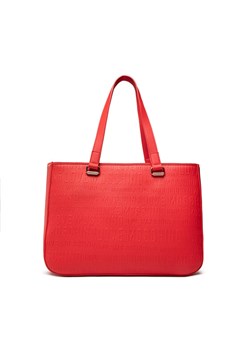 Shopper bag Love Moschino czerwona mieszcząca a4 matowa 