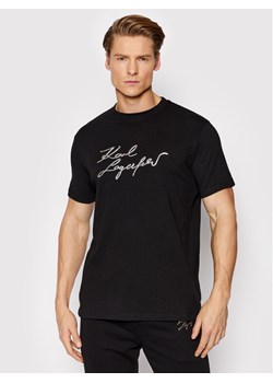 KARL LAGERFELD T-Shirt 755402 521224 Czarny Regular Fit ze sklepu MODIVO w kategorii T-shirty męskie - zdjęcie 134273086
