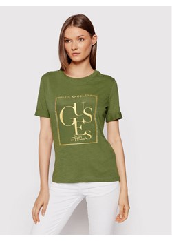 Guess T-Shirt Simonne W1YI0Q R8G00 Zielony Relaxed Fit ze sklepu MODIVO w kategorii Bluzki damskie - zdjęcie 134274116