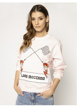 Bluza damska różowa Love Moschino krótka 