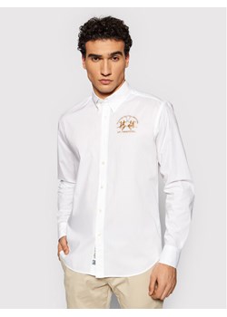 Biała koszula męska La Martina z długimi rękawami 